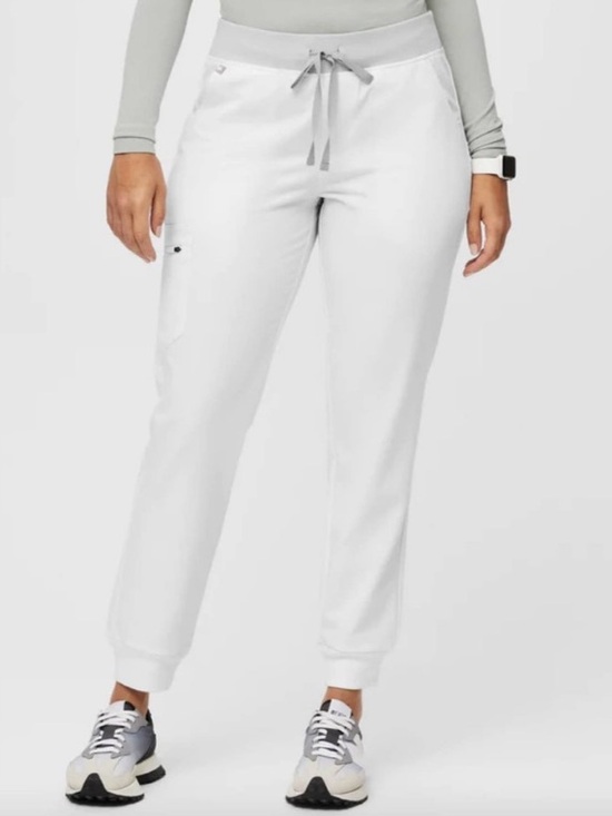 Figs Pants - FIGS Women's Zamora Jogger Scrub Pant In Color Optic White